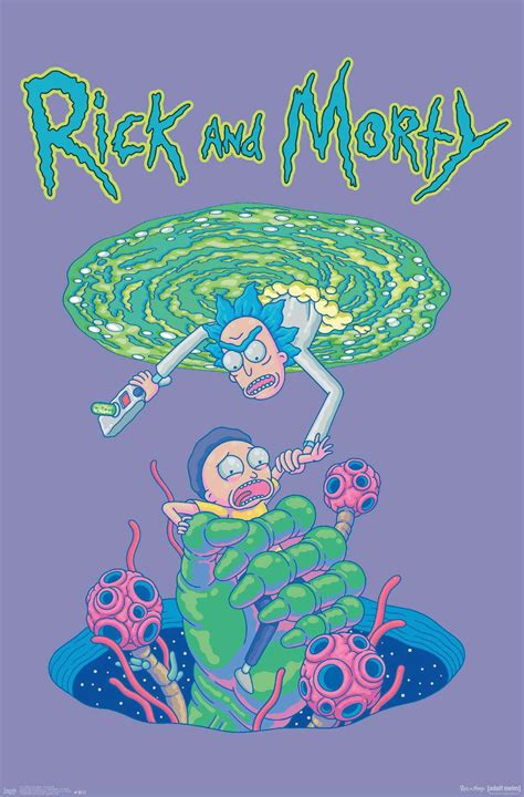 Rick And Morty Portal Fall Poster