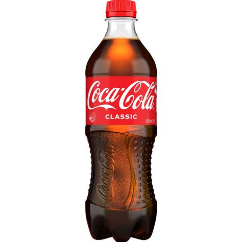 Coca Cola Classic Soft Drink Bottle 600ml Woolworths