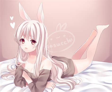 Anime Anime Girls Bunny Ears Wallpaper 207678 1366x1124px On