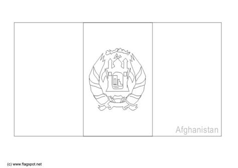 Coloring Page Flag Afghanistan Img 6269