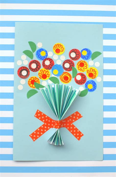 Email your beautiful mother's day card to her or share it via social media. Floral Handmade Mother's Day Card - DIY Candy