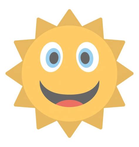 Słońce Uśmiech Symbol — Grafika Wektorowa © Natalipopova 26384109