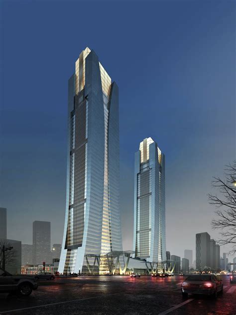 现代超高层综合办公楼3dmax 模型下载 光辉城市