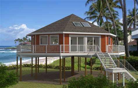 Plan 461014dnn Exclusive Coastal Home Plan With Front And Rear Porches