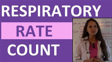 How To Count Respirations Counting Respiratory Rate Nursing Skills Video Youtube