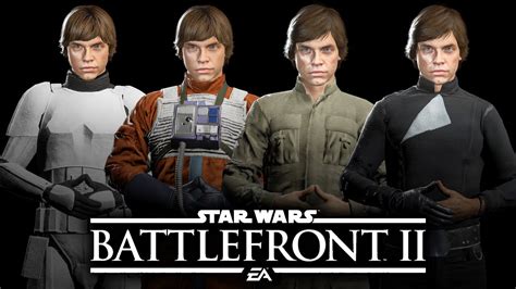Luke Skywalker Original Trilogy Skins Pack Star Wars Battlefront 2