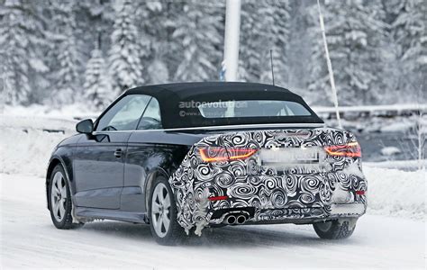 Spyshots 2016 Audi A3 Cabriolet Facelift Begins Winter Testing