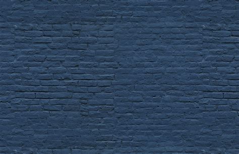 Navy Blue Brick Wallpaper Dark Brick Effect