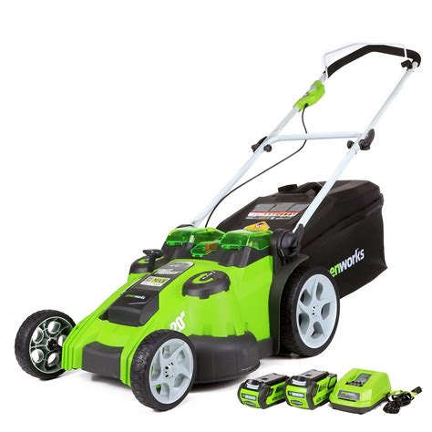 Greenworks 40v 20 Inch Cordless Twin Force Lawn Mower 4ah And 2ah