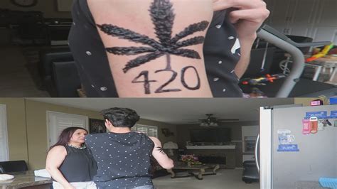 Fake Weed Tattoo Prank On My Mom Faze Rug Youtube