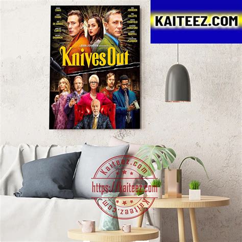 Knives Out Official Poster Art Decor Poster Canvas Kaiteez