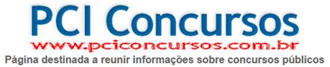 Concursos abertos, previstos e em andamento. PCI CONCURSOS 2012