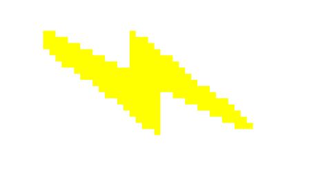 Lightning Bolt Pixel Art