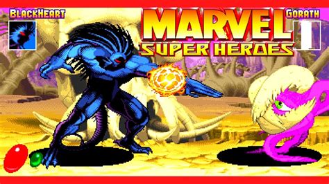Marvel Super Heroes Saturn Arcade Blackheart Playthrough Longplay