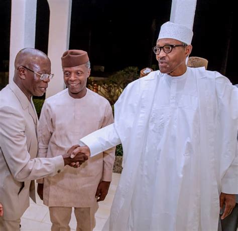 apc what oshiomhole lawan said about onnoghen after buhari s meeting with senators daily