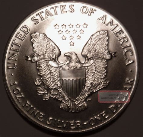1986 American Silver Eagle 1 Oz 999 Silver 1st Year Inaugural Issue