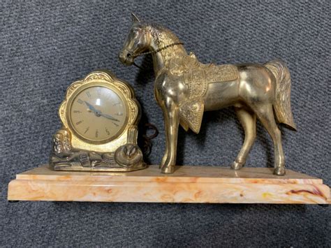 Antique United Horse Clock Antique Price Guide Details Page