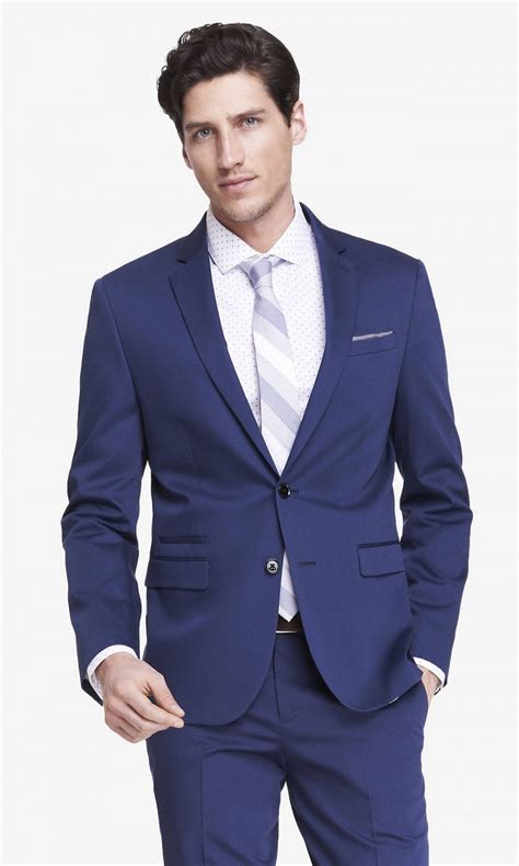Men's slim fit suit separates. Express Does Colorful Men's Blazers Right | The Fashionisto