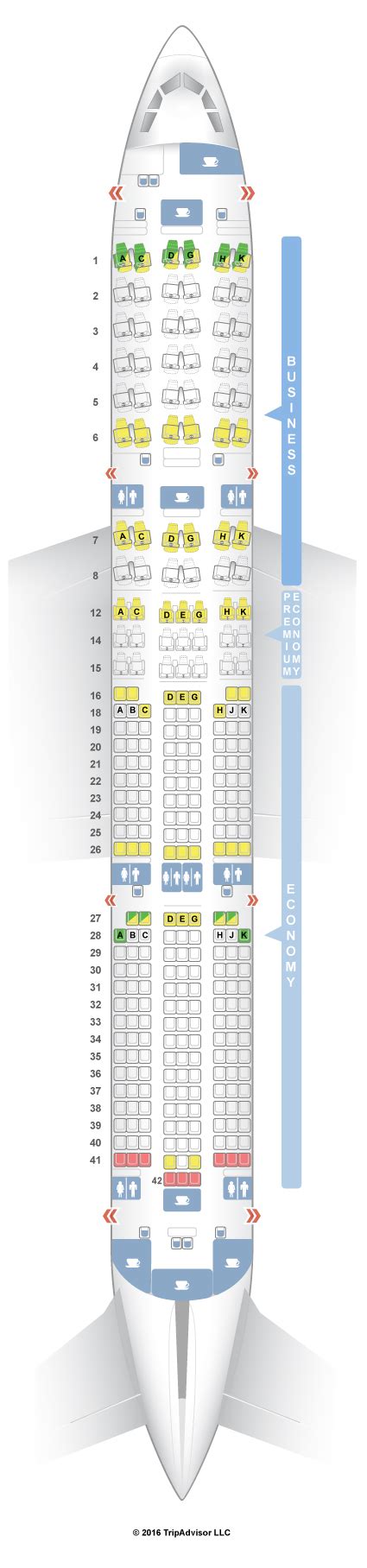 Plan De Cabine Lufthansa Airbus A350 900 Config1 Seatmaestrofr Images