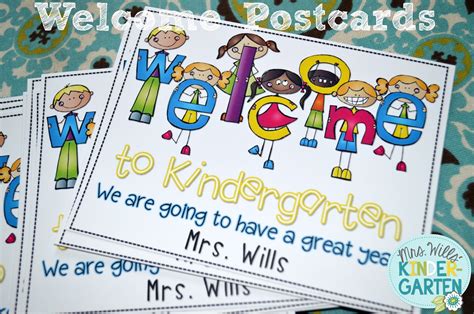 Mrs Wills Kindergarten Welcome To My Class Postcard Freebie