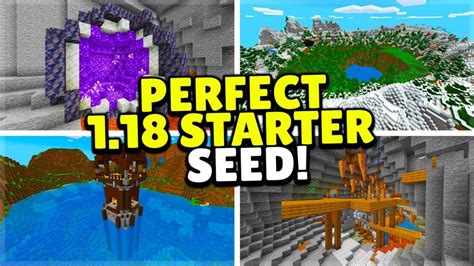 The Perfect Starter Seed For Minecraft 1 18 Bedrock Java Mcpe Xbox Switch Playstation Pc