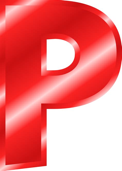 Download Big Image Big Red Letter P Png Image With No Background
