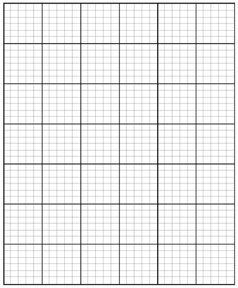 4 Printable Large Graph Paper Template Free Graph Paper Printable