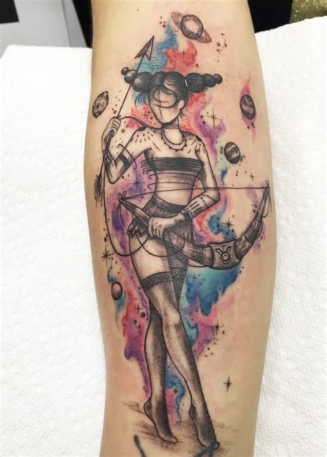 These tiny tattoos do not require extensive detail, white ink accents or shading, which is ideal for the limited space and difficult skin that an artist needs to navigate when creating a finger tat. watercolor girl | Tattoos, Ink tattoo, Realistic tattoo ...