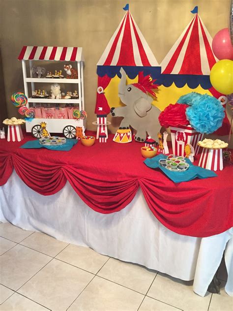 Circus Party Table Circus Birthday Party Carnival Themed Party