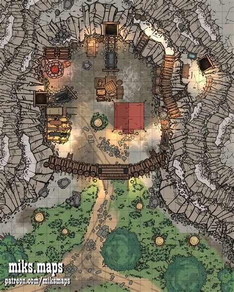 Mine Entrance 20x25 Battlemaps Fantasy City Map Fantasy Rpg Games