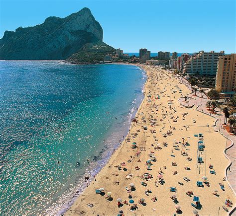 Playa De Levante En Calpe Lugares De España España