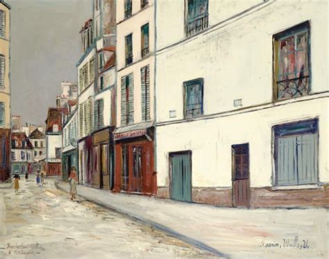 Maurice Utrillo 1883 1955 Rue De Mont Cenis À Montmartre C1930 65