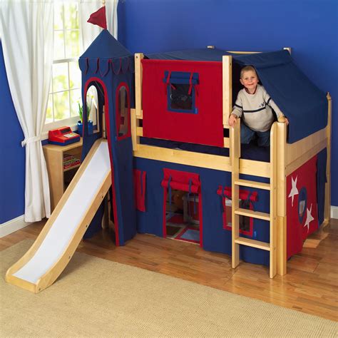 Woodwork Kids Loft Bed With Slide Pdf Plans