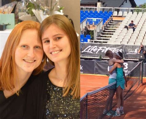 Belgium, born in 1997 (23 years old), category: GIRLFRIENDS Alison Van Uytvanck, Greet Minnen kiss at the ...