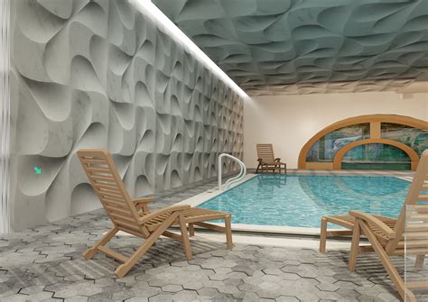 Internal Swimming Pool In A Private Villa On Behance