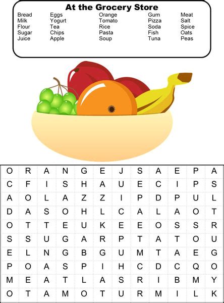 Cooking And Food Theme Word Searches Kids Cooking Activities