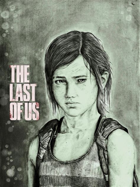 The Last Of Us Drawing Ellie By Zakvalkyrie On Deviantart
