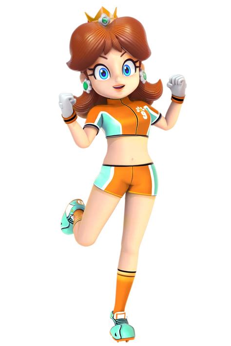Princess Daisy Render Strikers Outfit By Nibroc Rock On Deviantart In