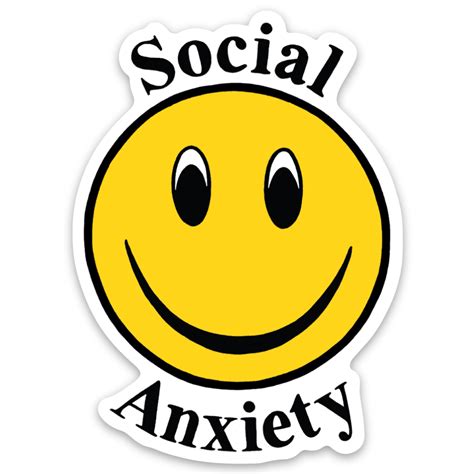 Social Anxiety Sticker Village Cheer