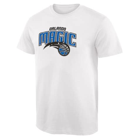 Mens Orlando Magic Fanatics Branded White Primary Logo T Shirt Nba Store