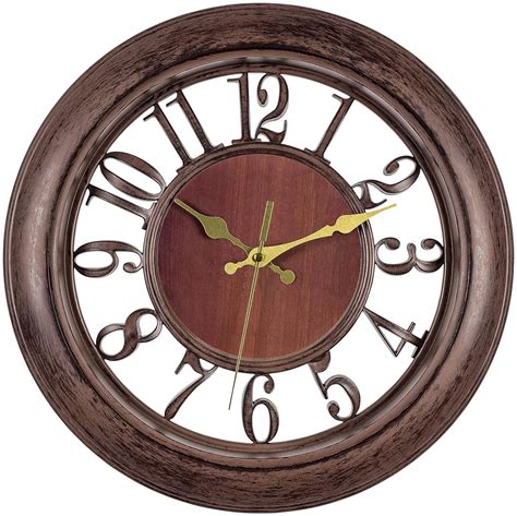 Best Dining Room Wall Large Clock Brown Your Home Life