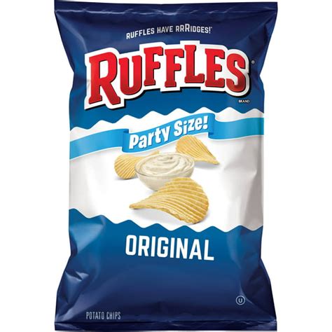 Ruffles Potato Chips Original Party Size 145 Oz