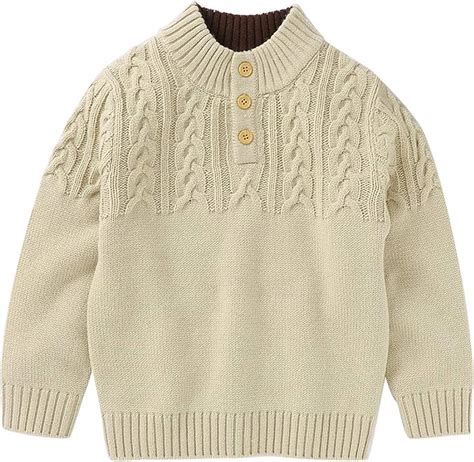 Borlai Suéter De Niño Niño Suéter De Algodón De Manga Larga Suéteres