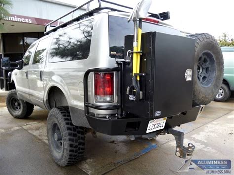 Aluminum Off Road Rear Bumper Roof Rack And Expedition Kit On A Ford