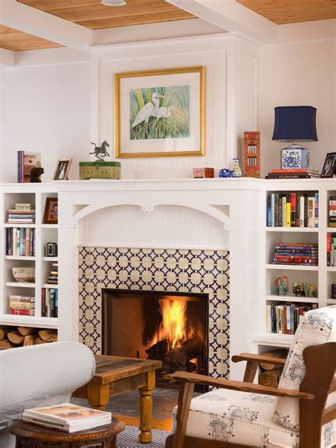 Ceramic Tile Fireplace Surround Design Ideas And Remodel Pictures Houzz