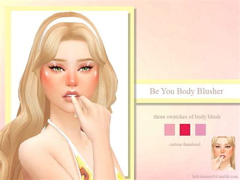 Be You Body Blusher By Ladysimmer94 At Tsr Sims 4 Updates