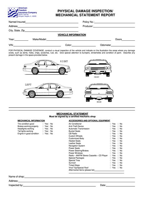 Vehicle Inspection Checklist Pdf Fill Out Sign Online DocHub