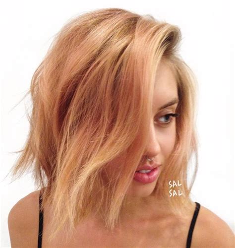 Short Strawberry Blonde Hair This Blonde And Pink Look Showcases The