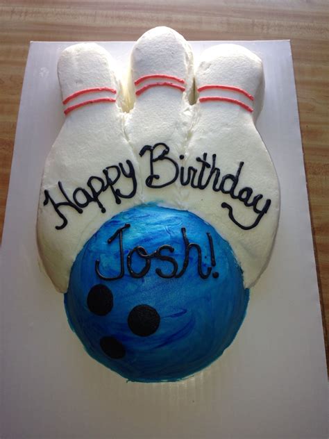 Bowling Themed Birthday Cake For My Husbands Cousin Themed Birthday