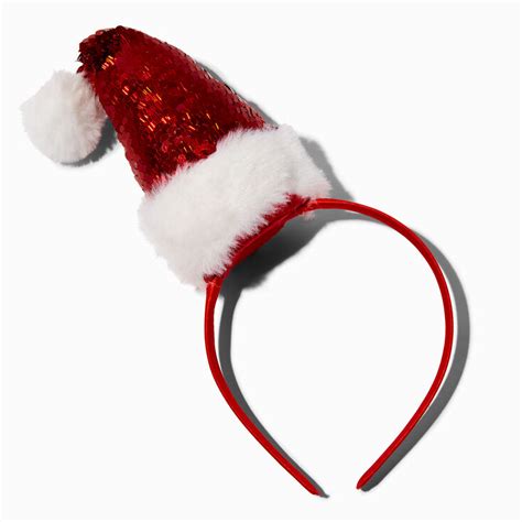 sequin santa hat headband claire s